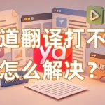 有道翻译打不开怎么解决？